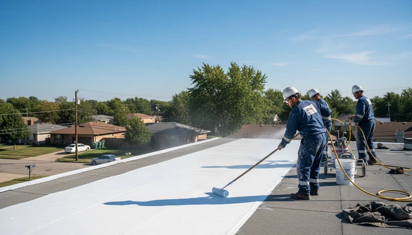 Commercial roof coating in Juda, WI near me